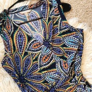 Banana Republic Geometric Paisley Pattern Dress